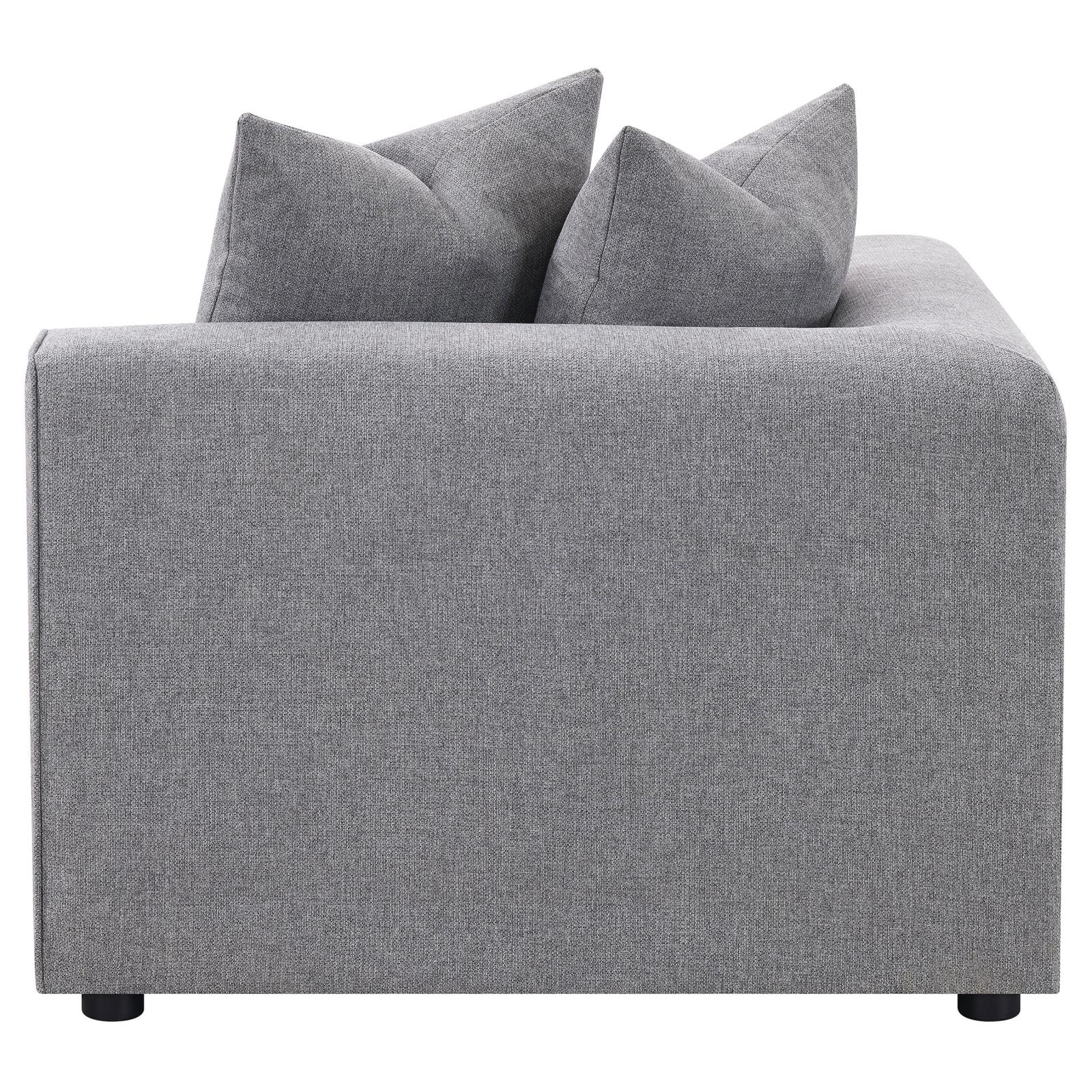 Jennifer Tight Seat Corner Chair Grey from Coaster - Luna Furniture