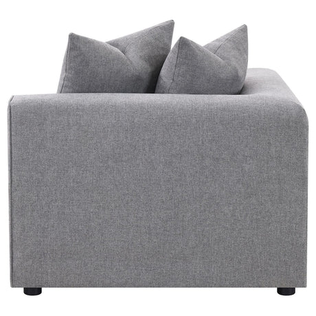Jennifer Tight Seat Corner Chair Grey from Coaster - Luna Furniture