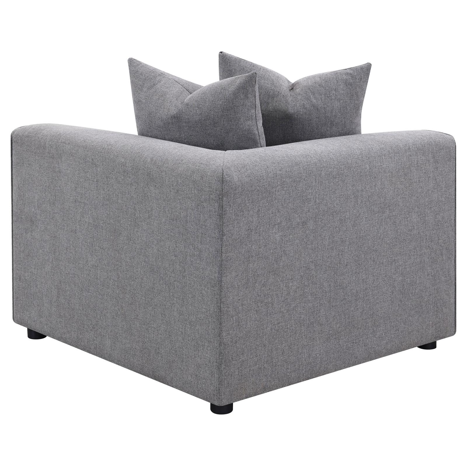 Jennifer Tight Seat Corner Chair Grey from Coaster - Luna Furniture