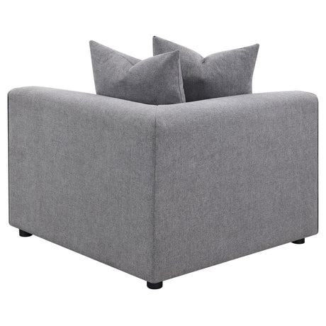 Jennifer Tight Seat Corner Chair Grey from Coaster - Luna Furniture