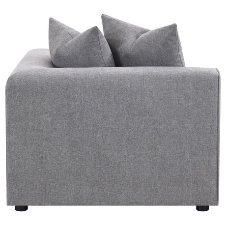 Jennifer Tight Seat Corner Chair Grey from Coaster - Luna Furniture