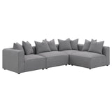 Jennifer Tight Seat Corner Chair Grey from Coaster - Luna Furniture