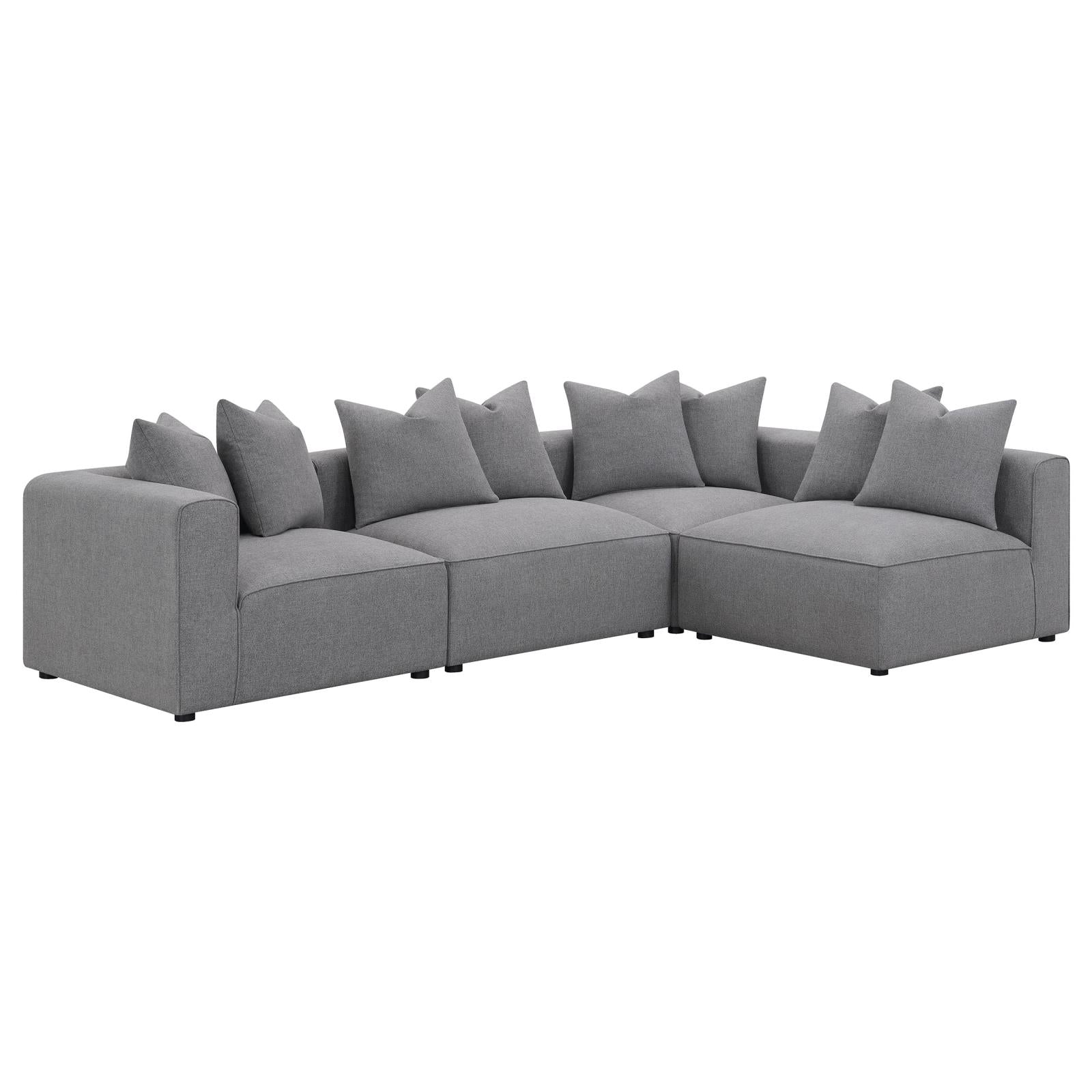 Jennifer Tight Seat Corner Chair Grey from Coaster - Luna Furniture
