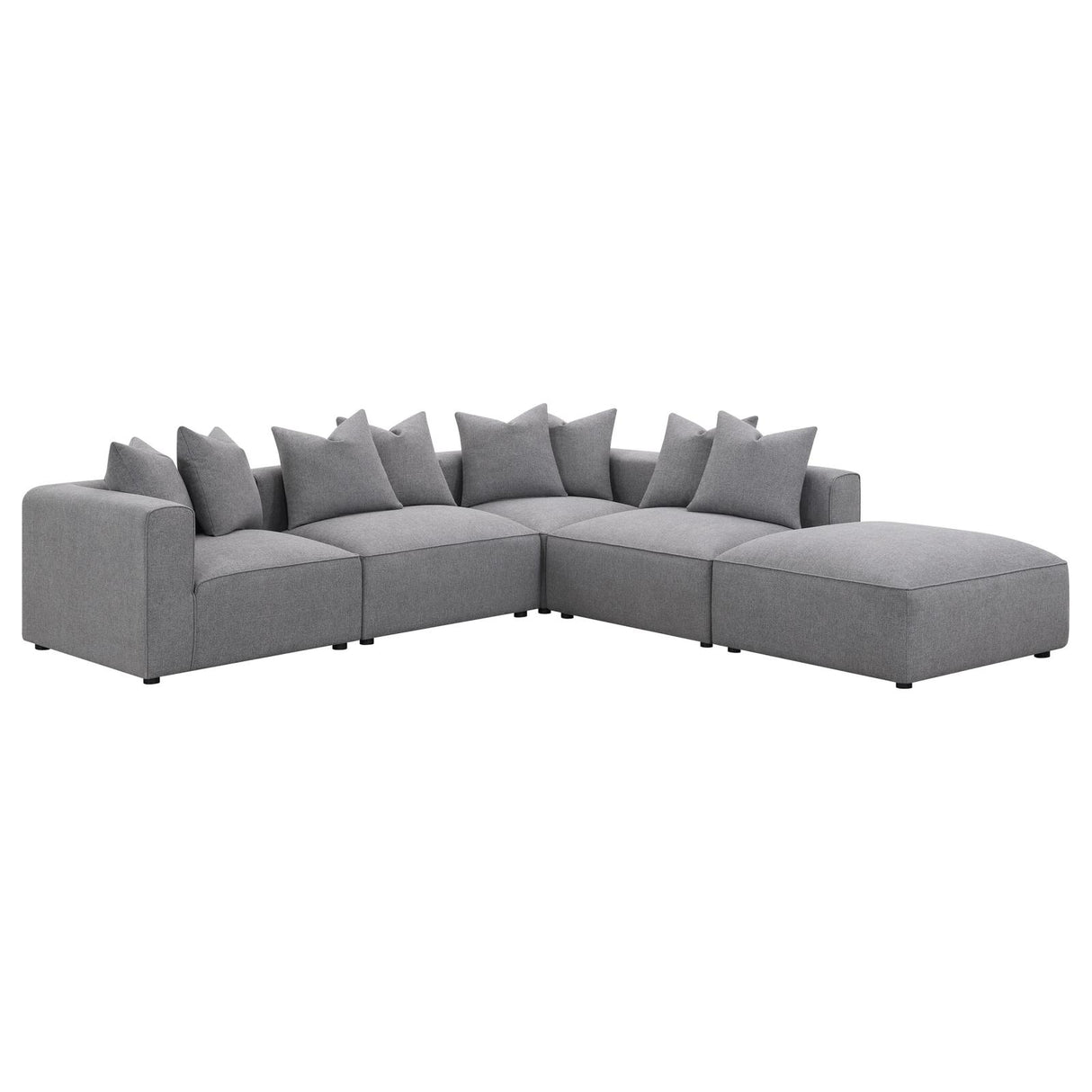Jennifer Tight Seat Corner Chair Grey from Coaster - Luna Furniture