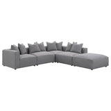 Jennifer Tight Seat Corner Chair Grey from Coaster - Luna Furniture