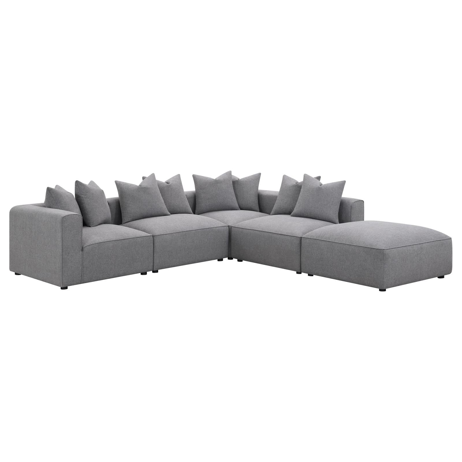Jennifer Tight Seat Corner Chair Grey from Coaster - Luna Furniture