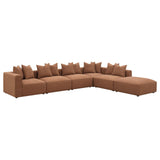Jennifer Upholstered Corner Terracotta from Coaster - Luna Furniture