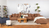 Jennifer Upholstered Corner Terracotta from Coaster - Luna Furniture