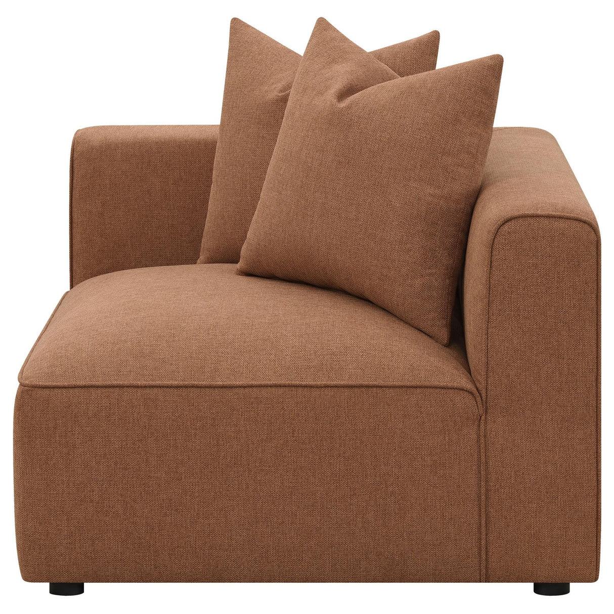 Jennifer Upholstered Corner Terracotta from Coaster - Luna Furniture