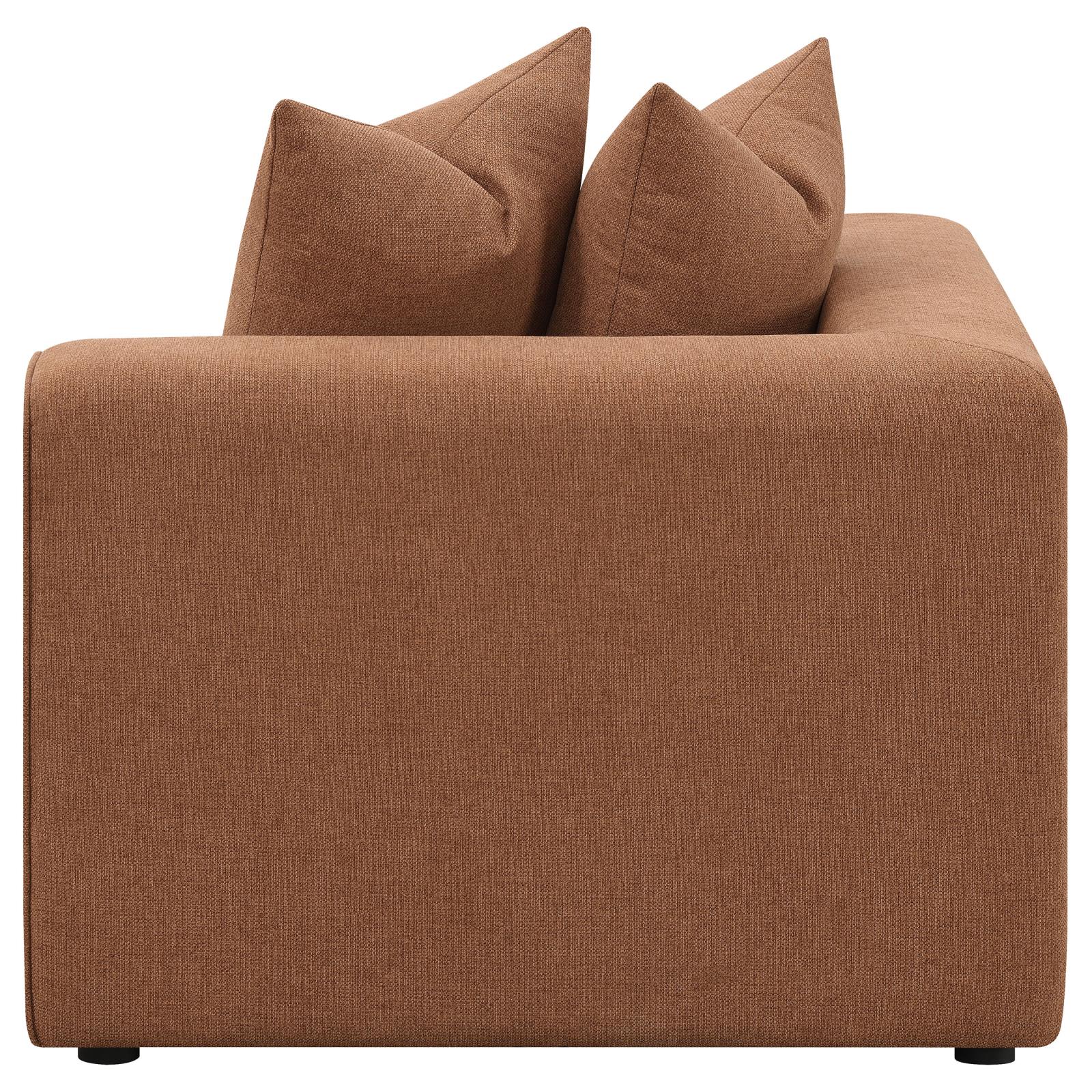 Jennifer Upholstered Corner Terracotta from Coaster - Luna Furniture