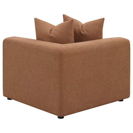 Jennifer Upholstered Corner Terracotta from Coaster - Luna Furniture