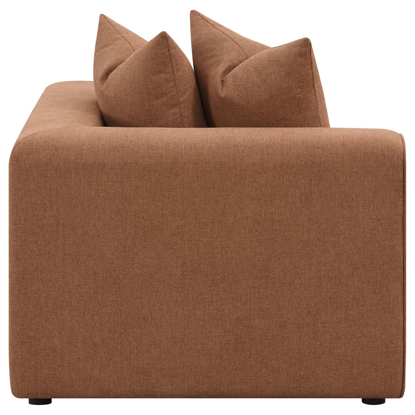 Jennifer Upholstered Corner Terracotta from Coaster - Luna Furniture