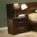 Jessica Cappuccino 2-Drawer Nightstand from Coaster - Luna Furniture