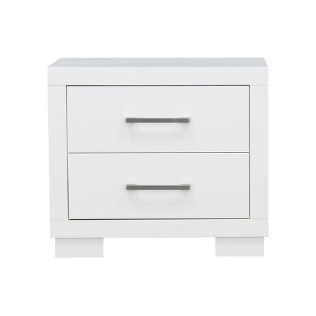 Jessica White 2-Drawer Nightstand from Coaster - Luna Furniture