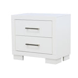 Jessica White 2-Drawer Nightstand from Coaster - Luna Furniture