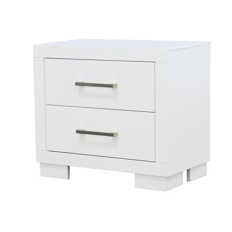 Jessica White 2-Drawer Nightstand from Coaster - Luna Furniture