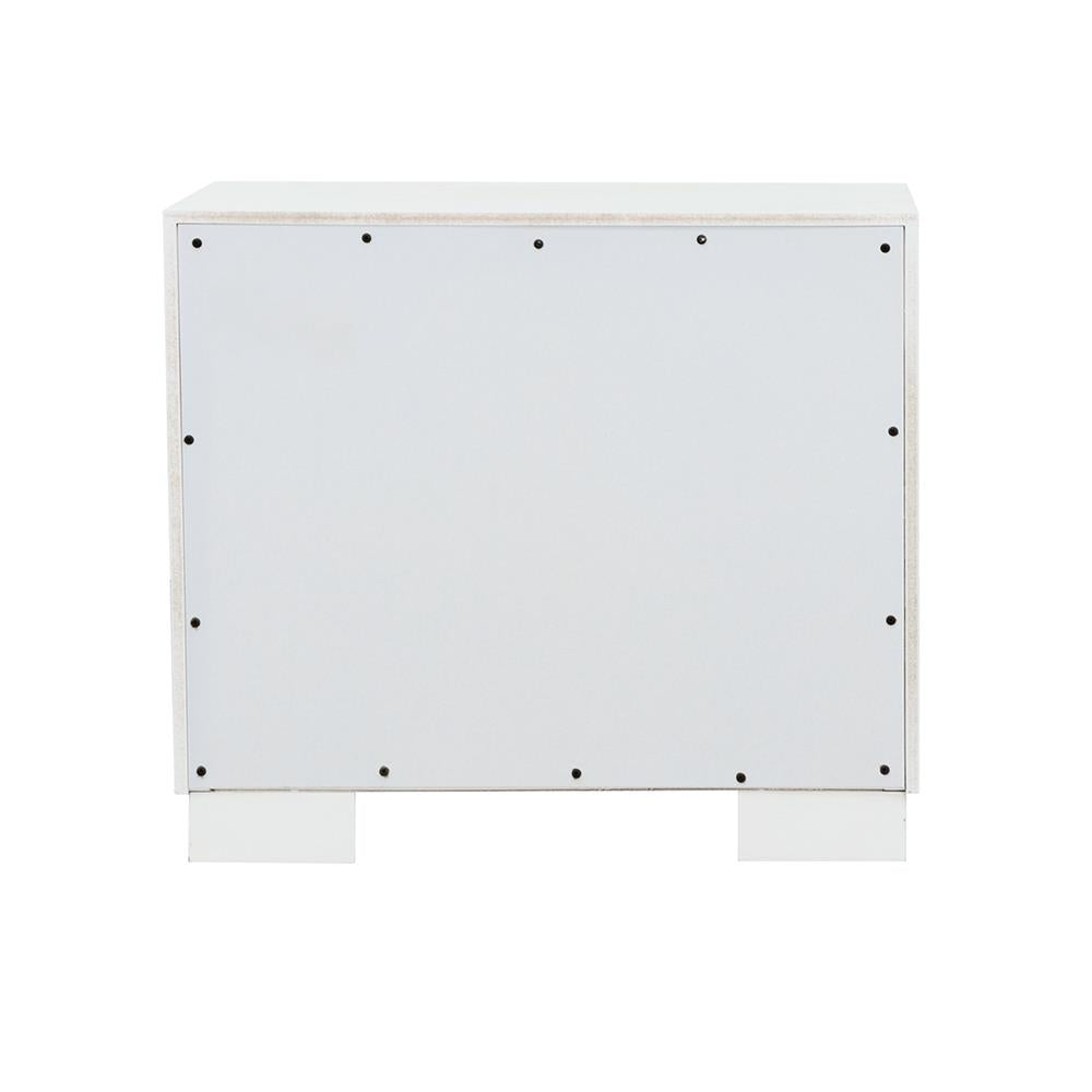 Jessica White 2-Drawer Nightstand from Coaster - Luna Furniture