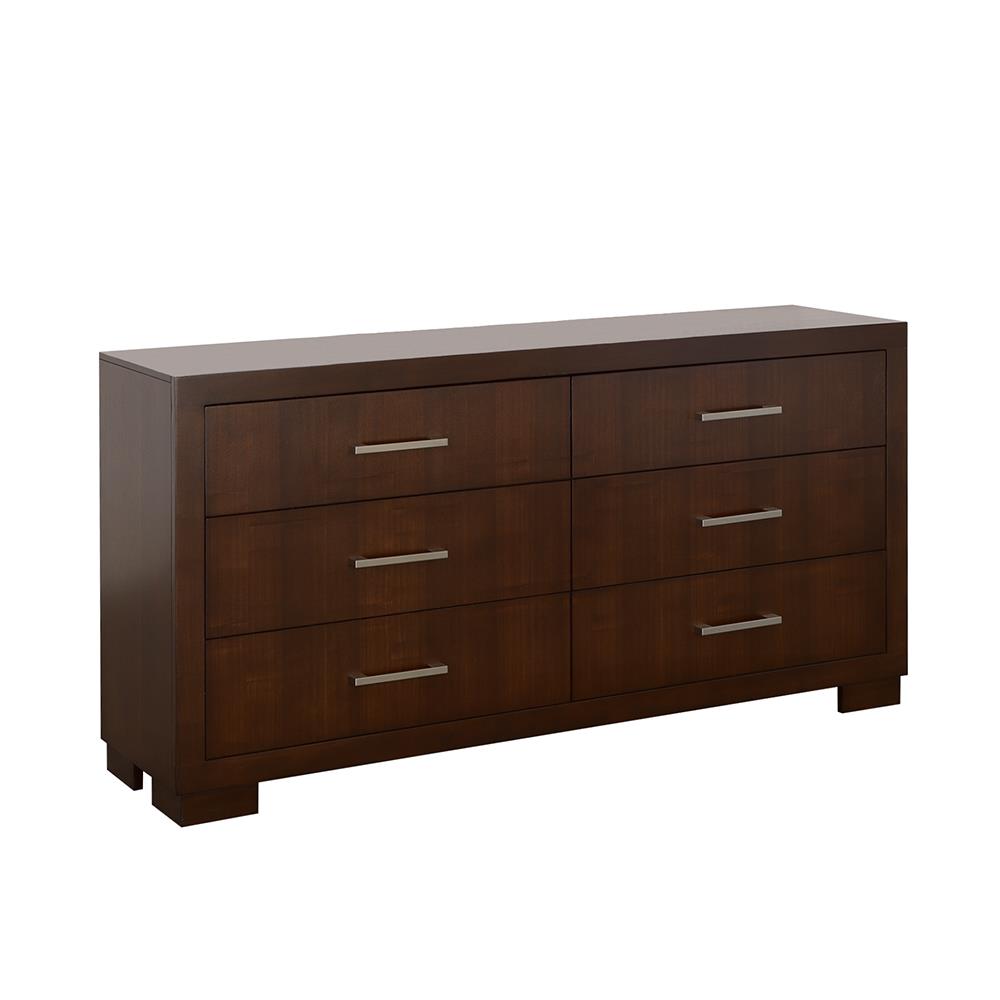 Jessica Cappuccino 6-Drawer Dresser from Coaster - Luna Furniture