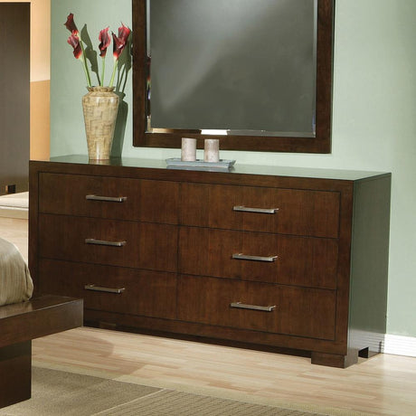 Jessica Cappuccino 6-Drawer Dresser from Coaster - Luna Furniture