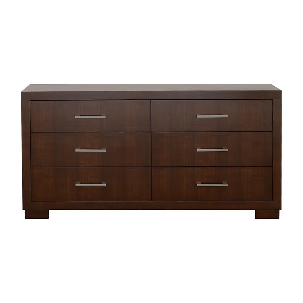Jessica Cappuccino 6-Drawer Dresser from Coaster - Luna Furniture