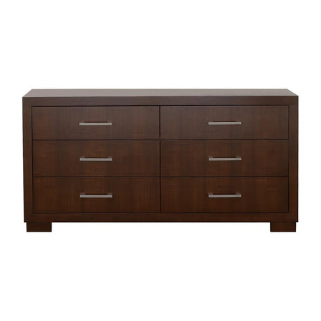 Jessica Cappuccino 6-Drawer Dresser from Coaster - Luna Furniture