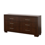Jessica Cappuccino 6-Drawer Dresser from Coaster - Luna Furniture