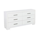 Jessica White 6-Drawer Dresser from Coaster - Luna Furniture