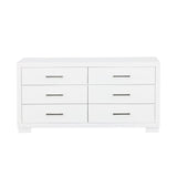 Jessica White 6-Drawer Dresser from Coaster - Luna Furniture
