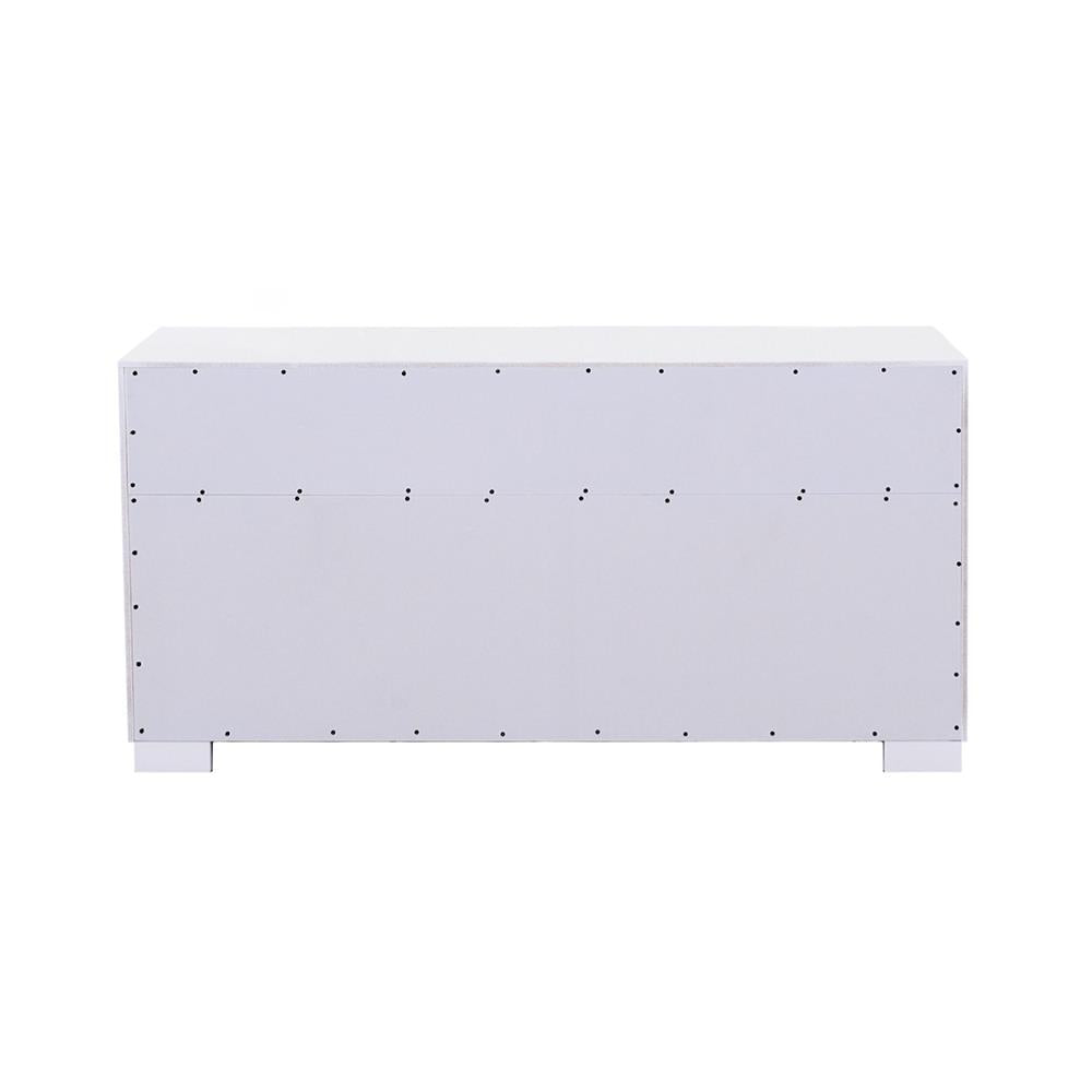 Jessica White 6-Drawer Dresser from Coaster - Luna Furniture