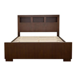 Jessica Cappuccino Queen Bed with Storage Headboard from Coaster - Luna Furniture