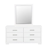 Jessica White Rectangular Mirror (Mirror Only) from Coaster - Luna Furniture