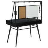 Jessie Black and Gunmetal Writing Desk with USB Ports from Coaster - Luna Furniture