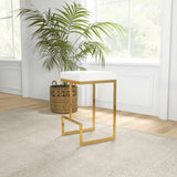 Joel Mid Century Modern Luxury Upholstered Stool 29.5" / Black Velvet - AFC01713 - Luna Furniture