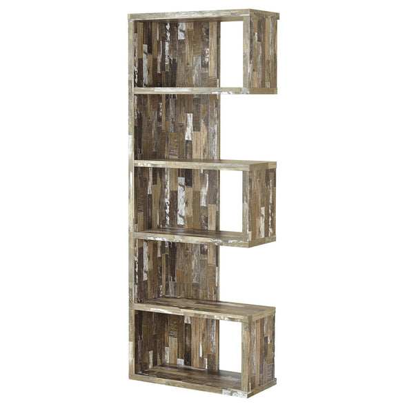 Joey 5-tier Bookcase Salvaged Cabin - 800847 - Luna Furniture