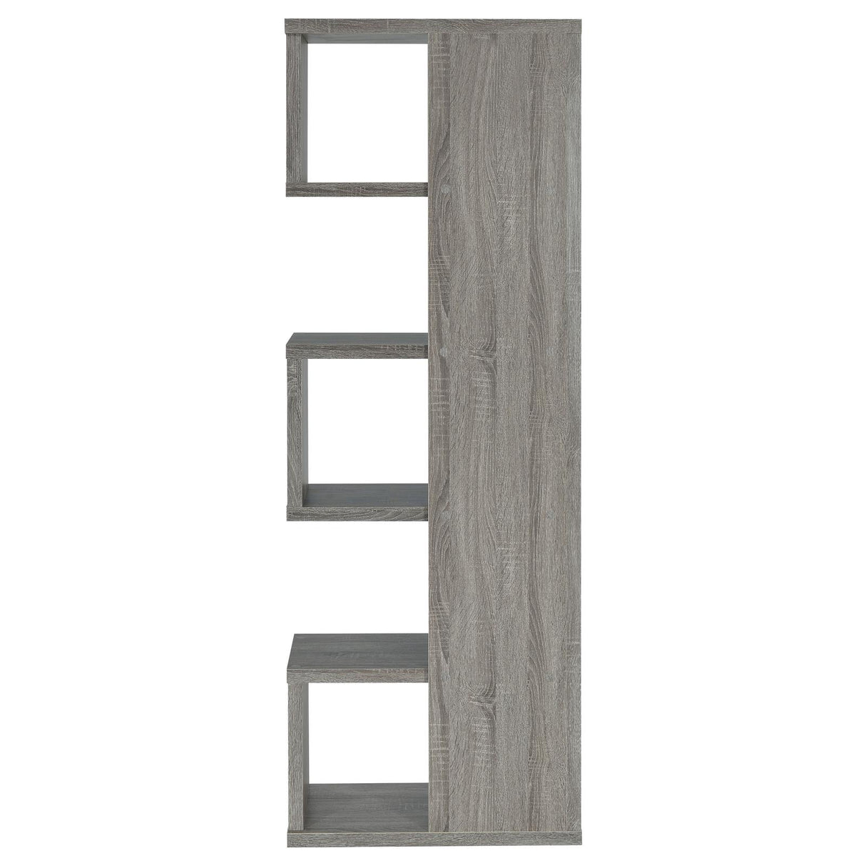 Joey Weathered Gray 5-Tier Bookcase from Coaster - Luna Furniture