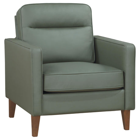 Jonah Upholstered Track Arm Accent Club Chair Green - 509656 - Luna Furniture
