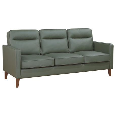 Jonah Upholstered Track Arm Sofa Green - 509654 - Luna Furniture