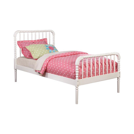 Jones Twin Bed White - 400415T - Luna Furniture