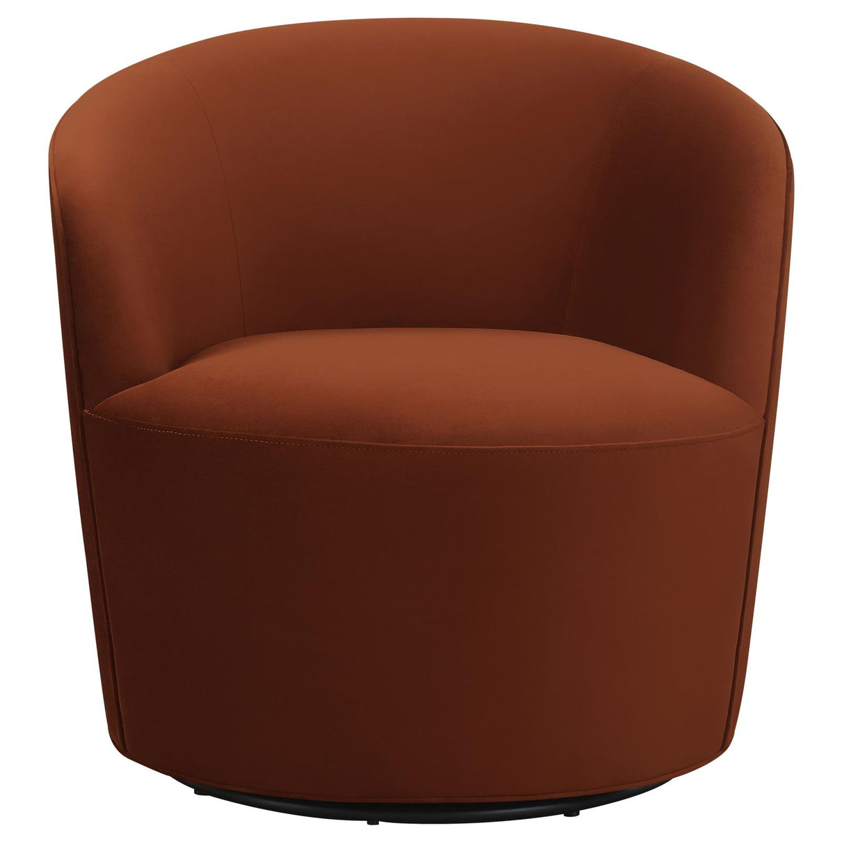 Joyce Sloped Arms Swivel Chair Burnt Orange - 905631 - Luna Furniture