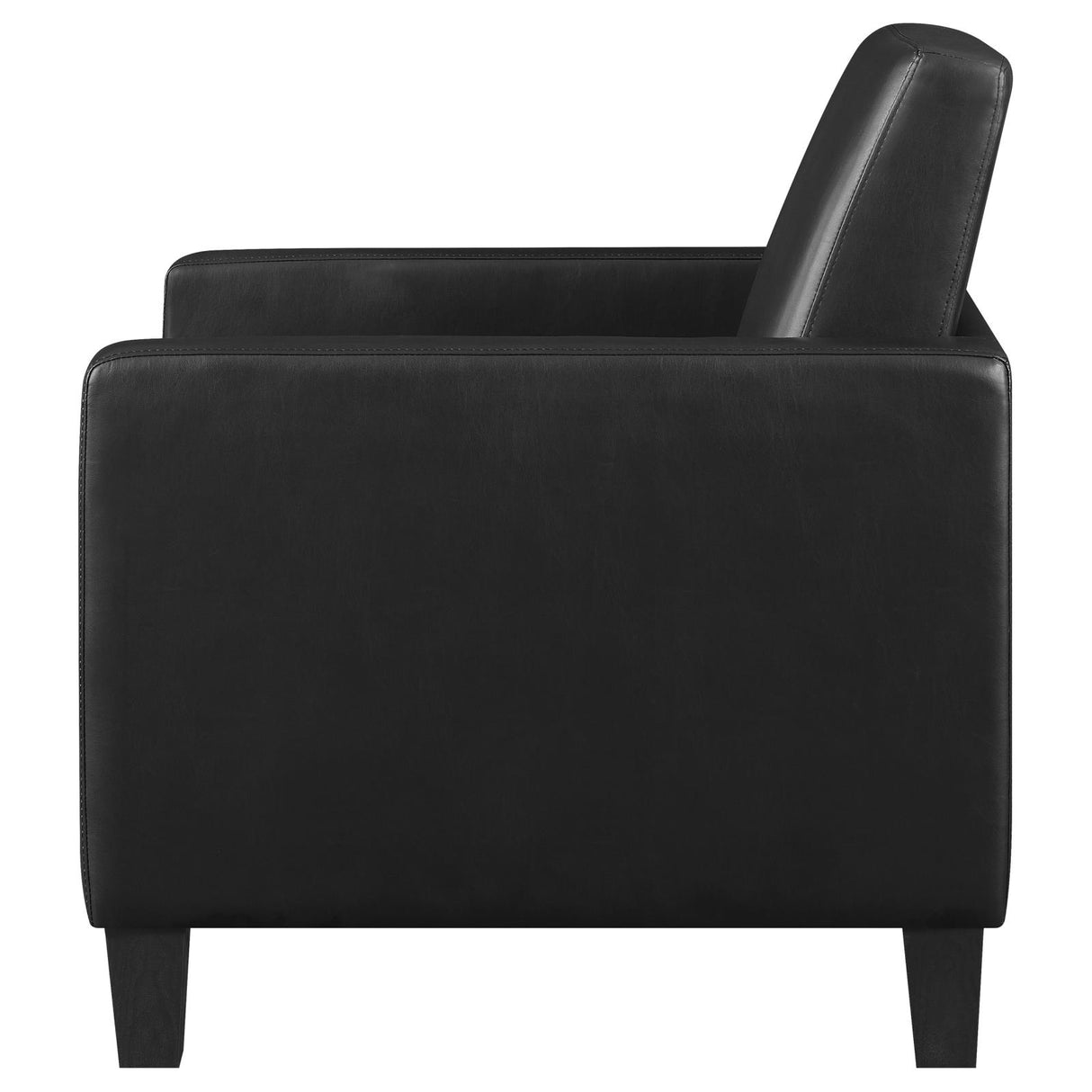 Julio Upholstered Accent Chair with Track Arms Black - 909478 - Luna Furniture
