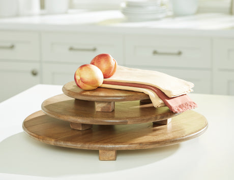 Kaidler Brown Tray Set from Ashley - Luna Furniture