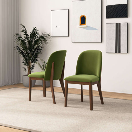 Kaitlyn Green Velvet Dining Chair from Midinmod - Luna Furniture