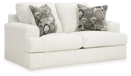 Karinne Linen Loveseat from Ashley - Luna Furniture