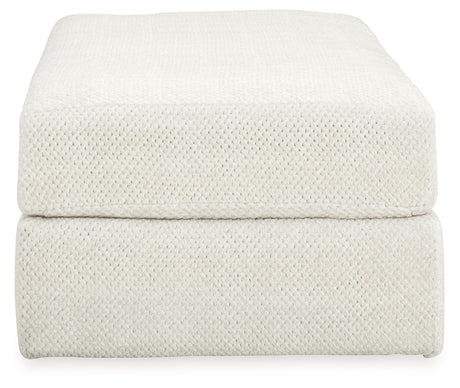 Karinne Linen Oversized Accent Ottoman from Ashley - Luna Furniture