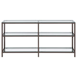Kate 2-tier Bookcase Black Nickel - 801018 - Luna Furniture