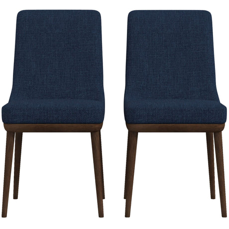 Kate Mid-Century Modern Dining Chair (Set of 2) Cream Polyester Blend from Midinmod - Luna Furniture