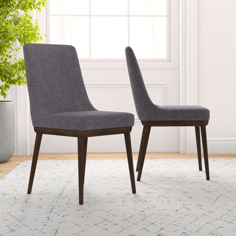 Kate Mid-Century Modern Dining Chair (Set of 2) Green Velvet from Midinmod - Luna Furniture