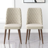 Katie Mid-Century Modern Velvet Dining Chair (Set of 2) Burnt Orange - AFC00061 - Luna Furniture