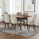 Katie Mid-Century Modern Velvet Dining Chair (Set of 2) Cream - AFC00147 - Luna Furniture