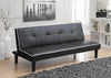 Katrina Tufted Upholstered Sofa Bed Black - 550044 - Luna Furniture